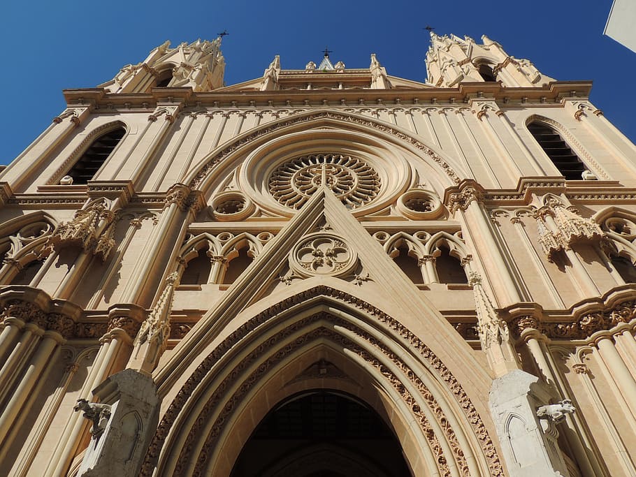 facade, gothic, churches, architecture, cathedral, art, history HD wallpaper