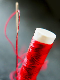 needle, thread, yarn, sew, sewing thread, tailoring, bobbin HD wallpaper