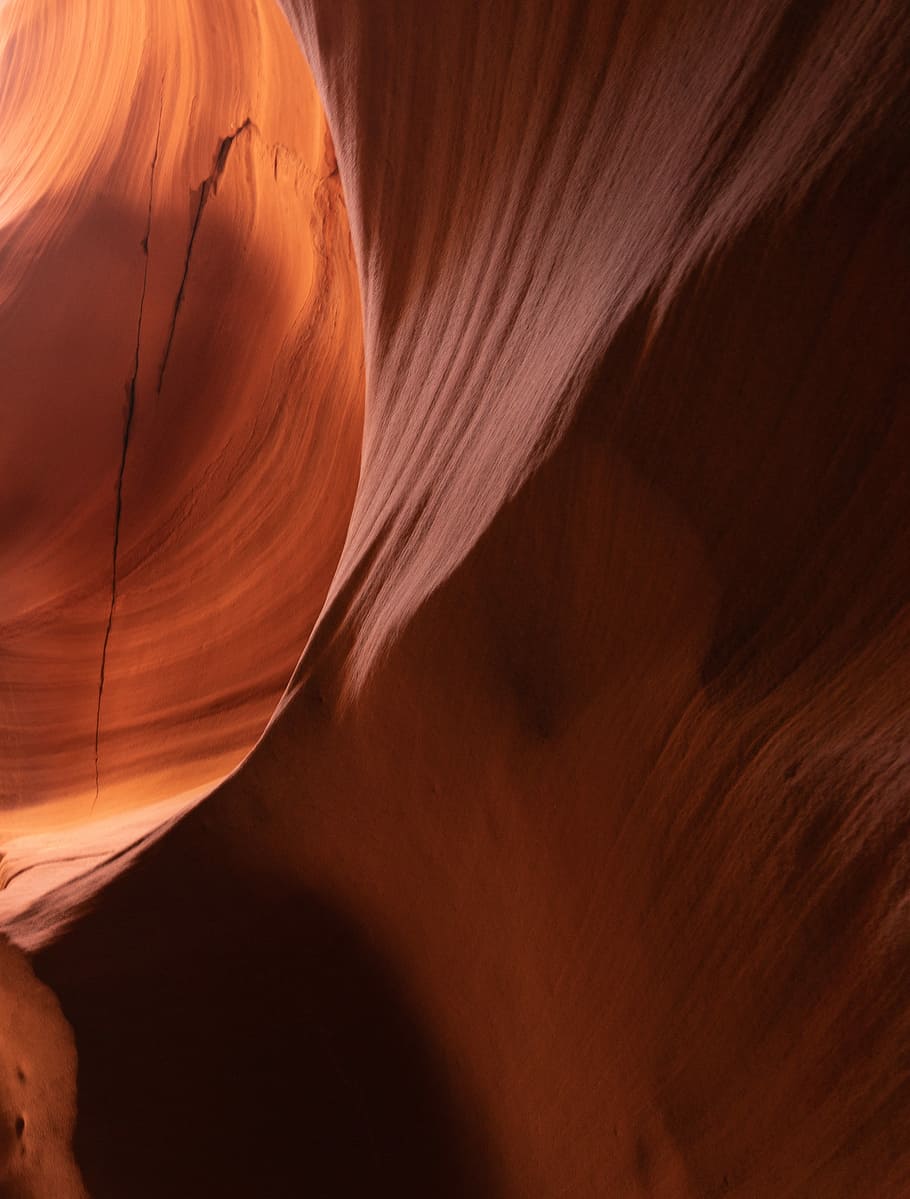 Antelope Canyon, canyon antelope, texture, rock, red, orange HD wallpaper