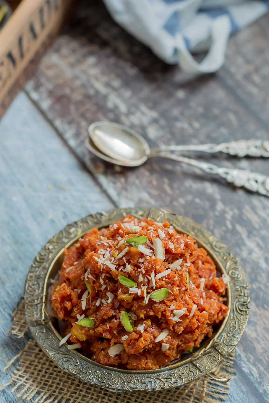 Carrot Pudding, cooked meat with vegetable toppings, dessert, HD wallpaper