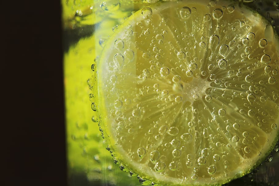 lime, fruit, citrus, slice, drink, summer, cold, bubble, the thirst HD wallpaper