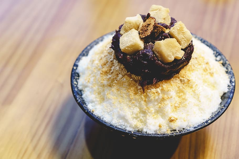 dessert, redbean, cake, diet, delicious, cuisine, korea, meal HD wallpaper