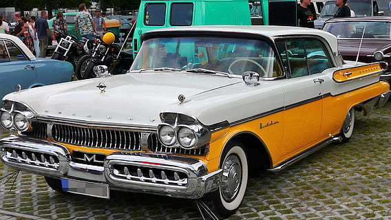 Auto, Usa, Oldtimer, Fifties, Automotive, america, vintage HD wallpaper