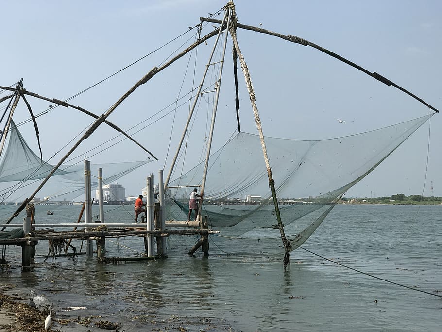 Chinese fishing nets 1080P, 2K, 4K, 5K HD wallpapers free download