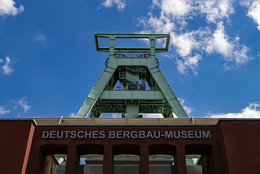 bochum, headframe, mining, industry, ruhr area, mining museum HD wallpaper