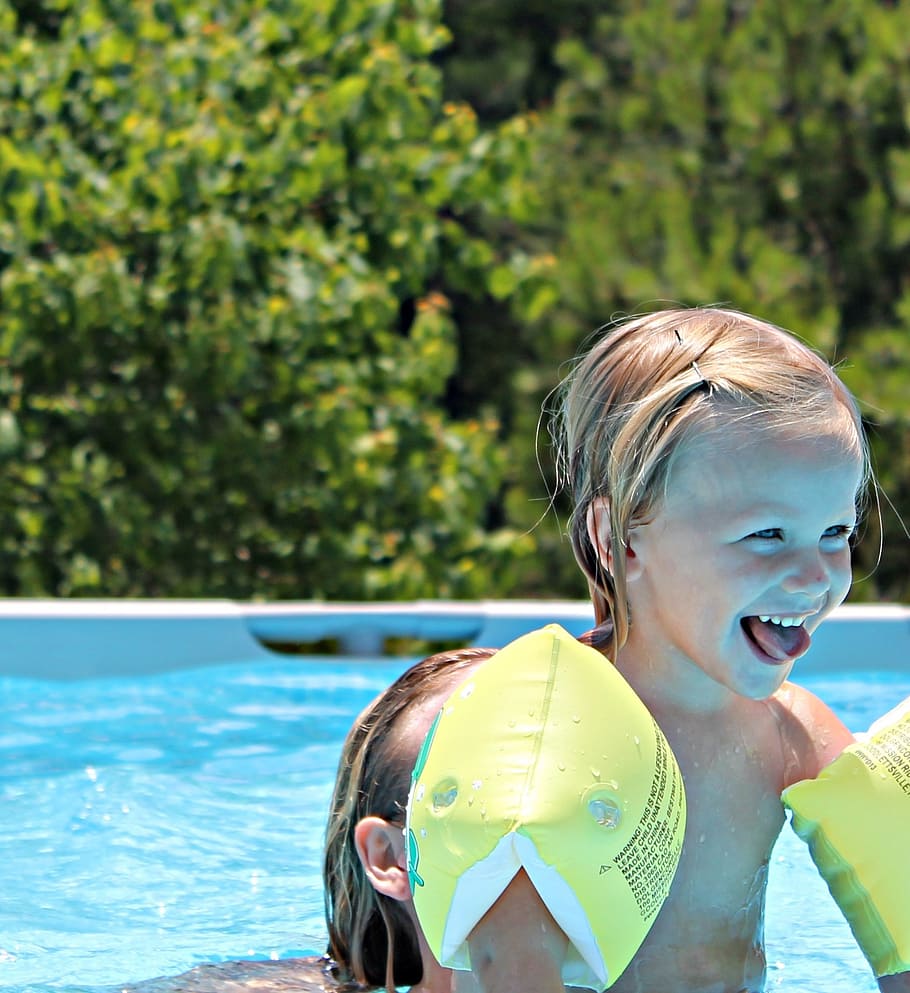 child, boy, playing, pool, swimming, water, happy, smiling HD wallpaper