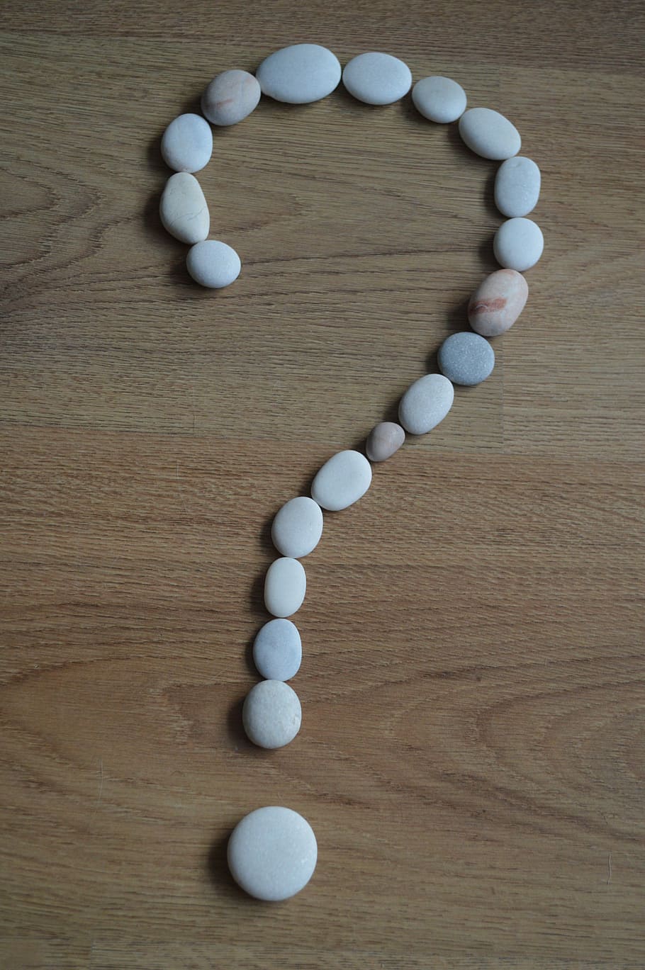 question mark-shaped white pebbles, rhinestones, punctuation mark HD wallpaper