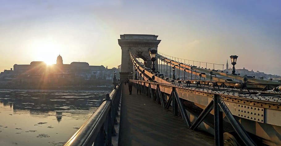 Manhattan Bridge, New York, budapest, chain bridge, panorama HD wallpaper