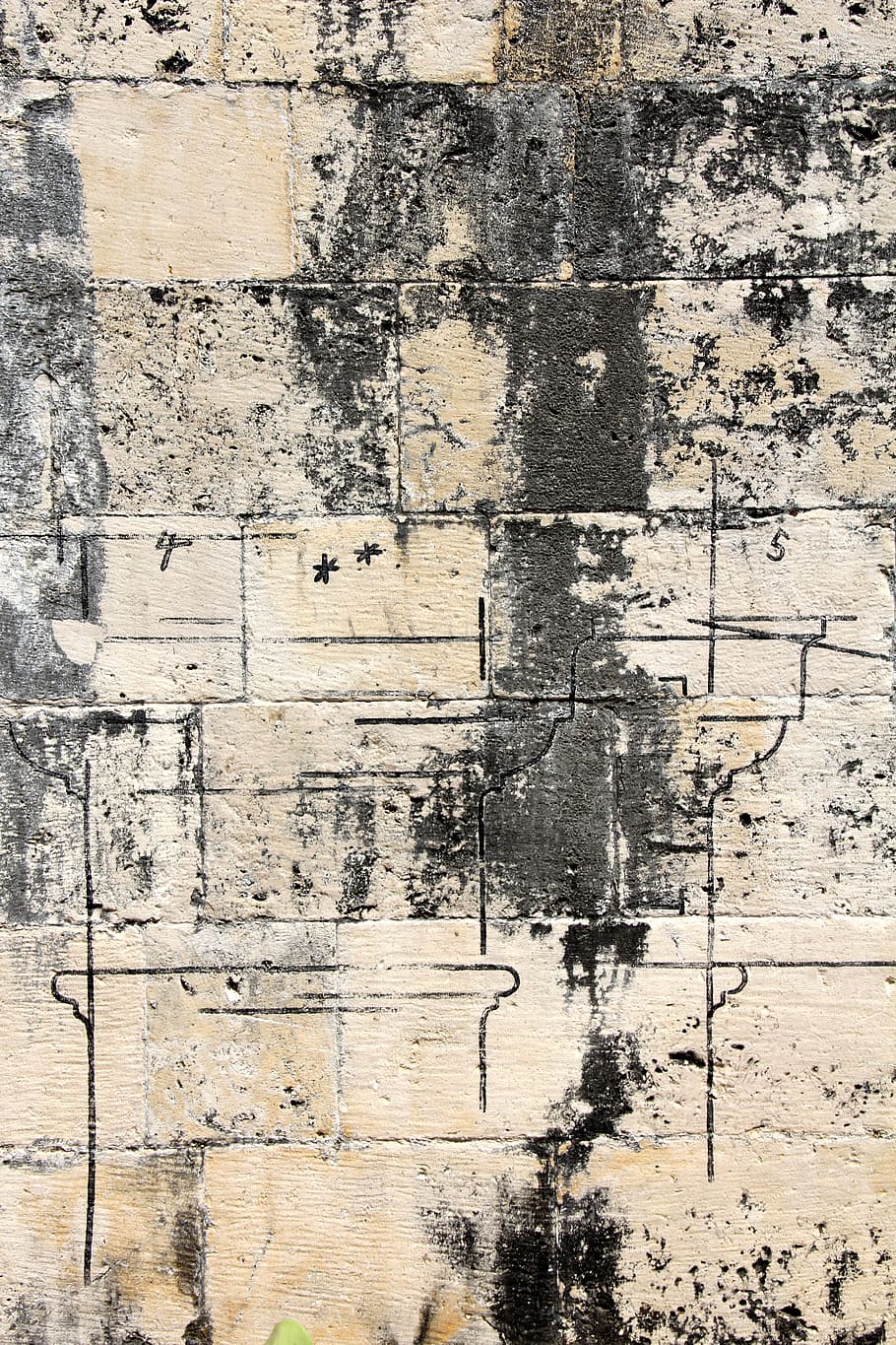 photography of stained wall, drawing, planning, architecture HD wallpaper