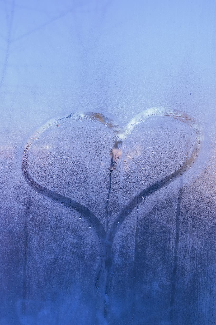 winter, light, cold, heart, love, frost, positive emotion, heart shape