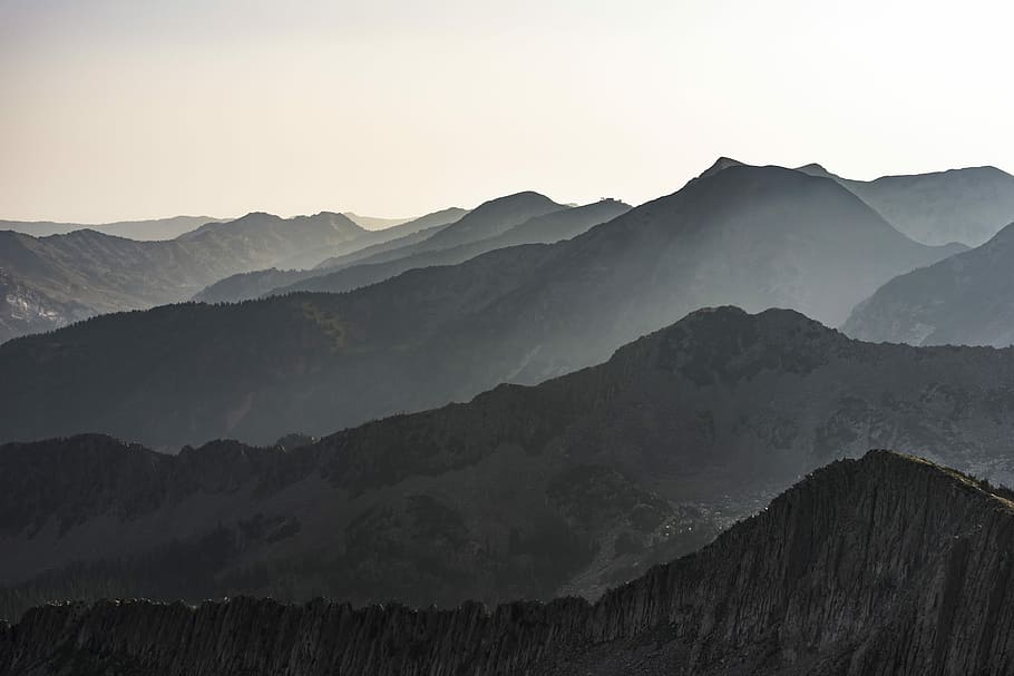 photo of mountains during daytime, brown mountains under cloudy sky during daytime HD wallpaper
