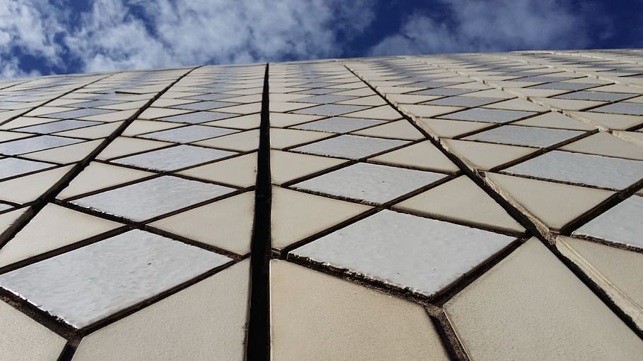 tiles, pattern, texture, design, background, sydney opera house, HD wallpaper