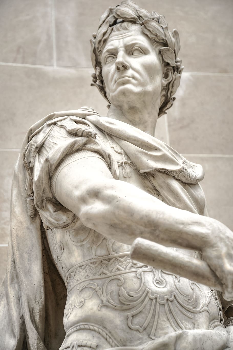 man statue close-up photography, julius, caesar, roman, italy, HD wallpaper