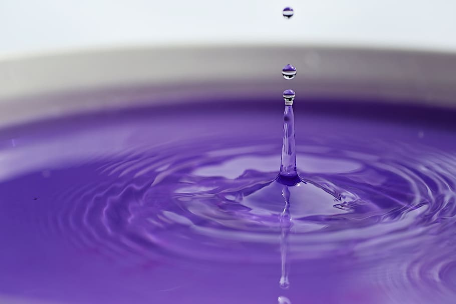 photo of water splash, water drop, liquid, clean, transparent HD wallpaper