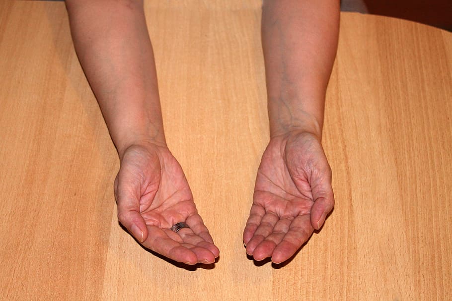 hands, human, poor, human body part, close-up, human hand, one person HD wallpaper