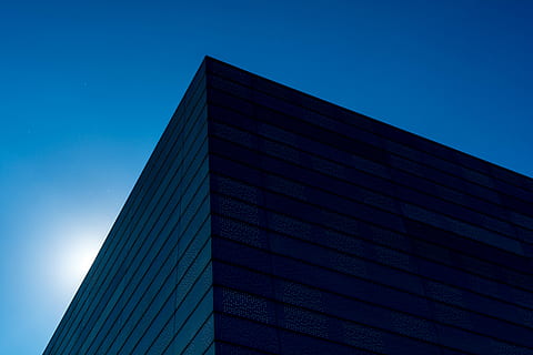 black concrete building, architecture, built Structure, building Exterior HD wallpaper