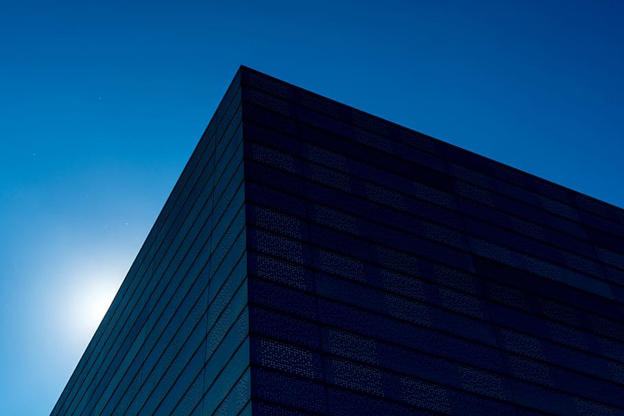 black concrete building, architecture, built Structure, building Exterior HD wallpaper
