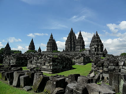 Borobudur Temple, prambanan, java, hinduism, world heritage HD wallpaper