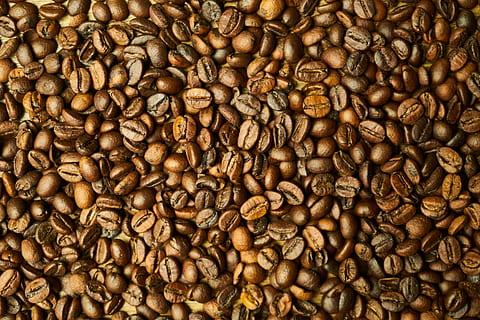 coffee beans, core, seed, kernels, table, good morning, nutrition HD wallpaper