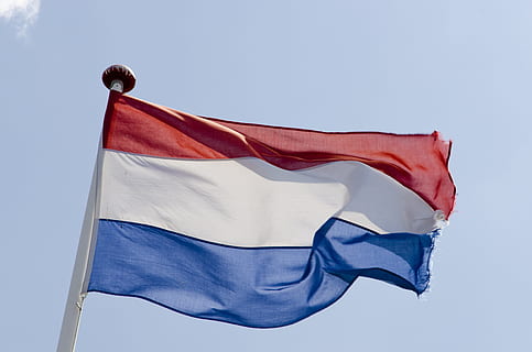 waving country flag, Dutch Flag, Red, White, Blue, netherlands HD wallpaper