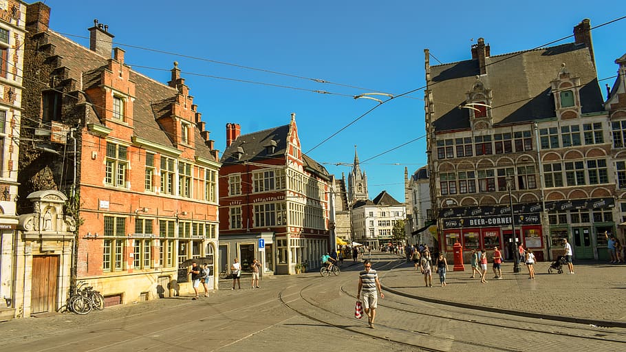 ghent, belgium, architecture, travel, city, tourism, europe, HD wallpaper