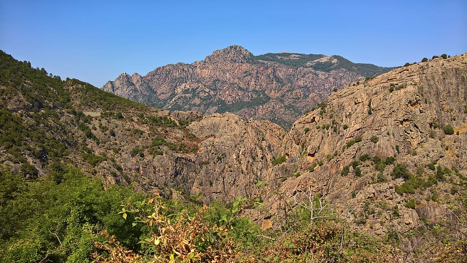 calanches, koriska, red, rock, red rocks, stones, travel destinations HD wallpaper
