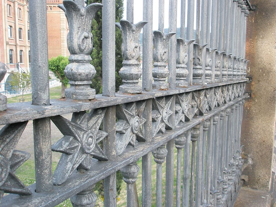 bars, forged, old, architecture, boundary, no people, fence HD wallpaper