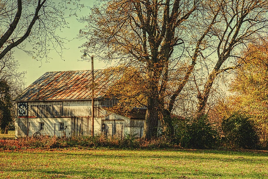 barn, rustic, barns, ohio, digital art, rural, scenic, country HD wallpaper