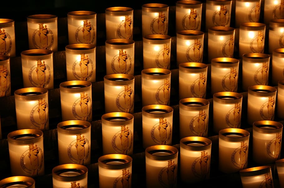 candles, lighted candles, notre dame de paris, promise, faith