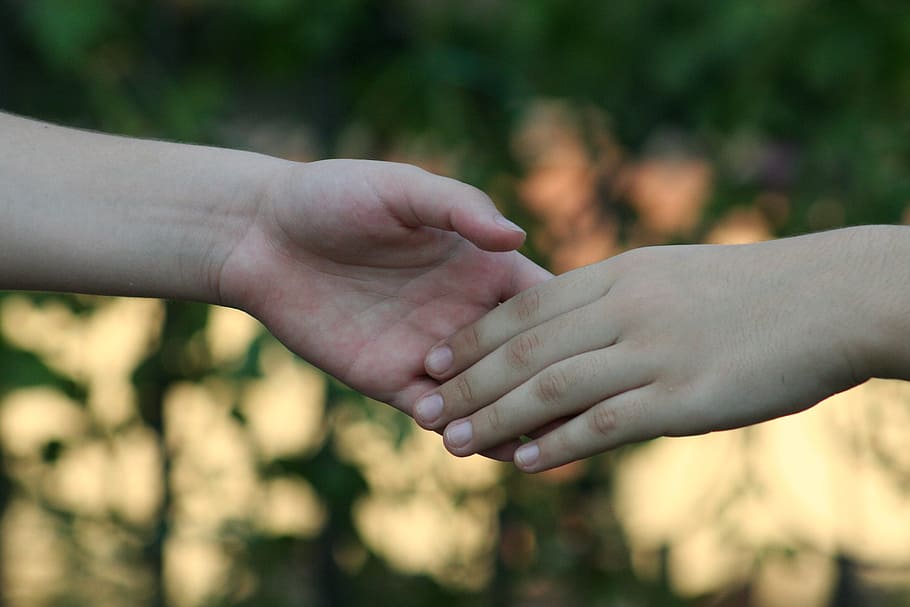 hands, friendship, together, human hand, human body part, two people HD wallpaper