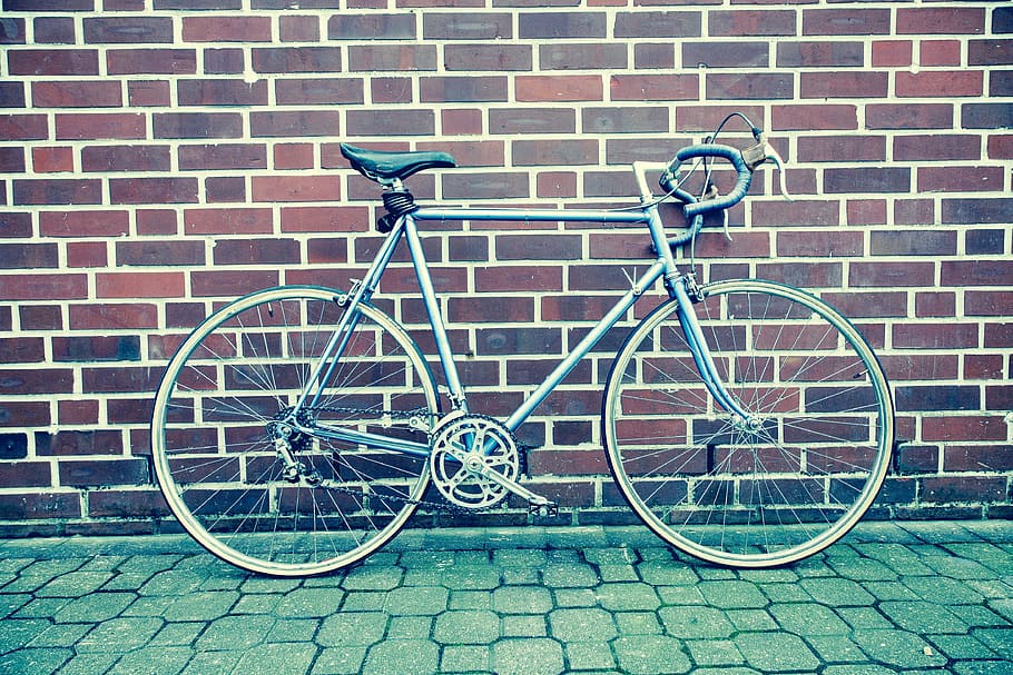 bike, bicycle, cobblestone, bricks, fitness, transportation HD wallpaper