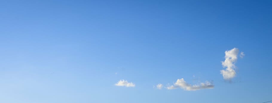 blue sky, cloud, day, clouds, cloud - sky, copy space, nature HD wallpaper