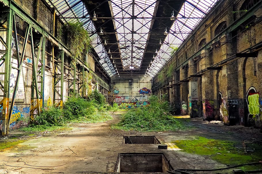 abandoned terminal station during daytime, lost places, rooms, HD wallpaper