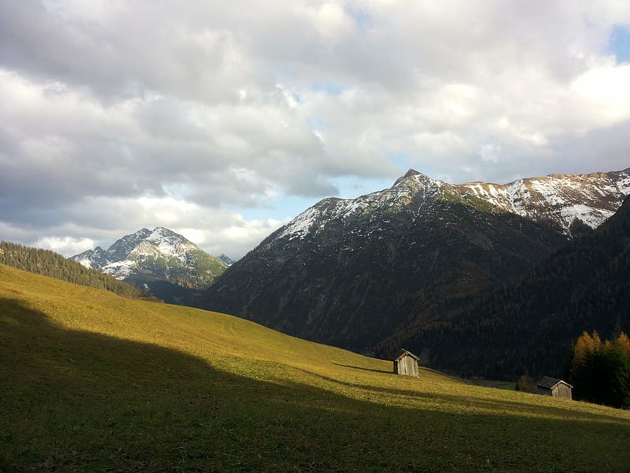 mountains, tyrol, austria, nature, landscape, meadow, scenics HD wallpaper