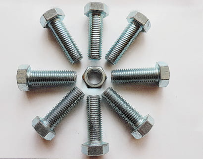 Screw, Metal, Thread, industry, nut - fastener, no people, close-up HD wallpaper