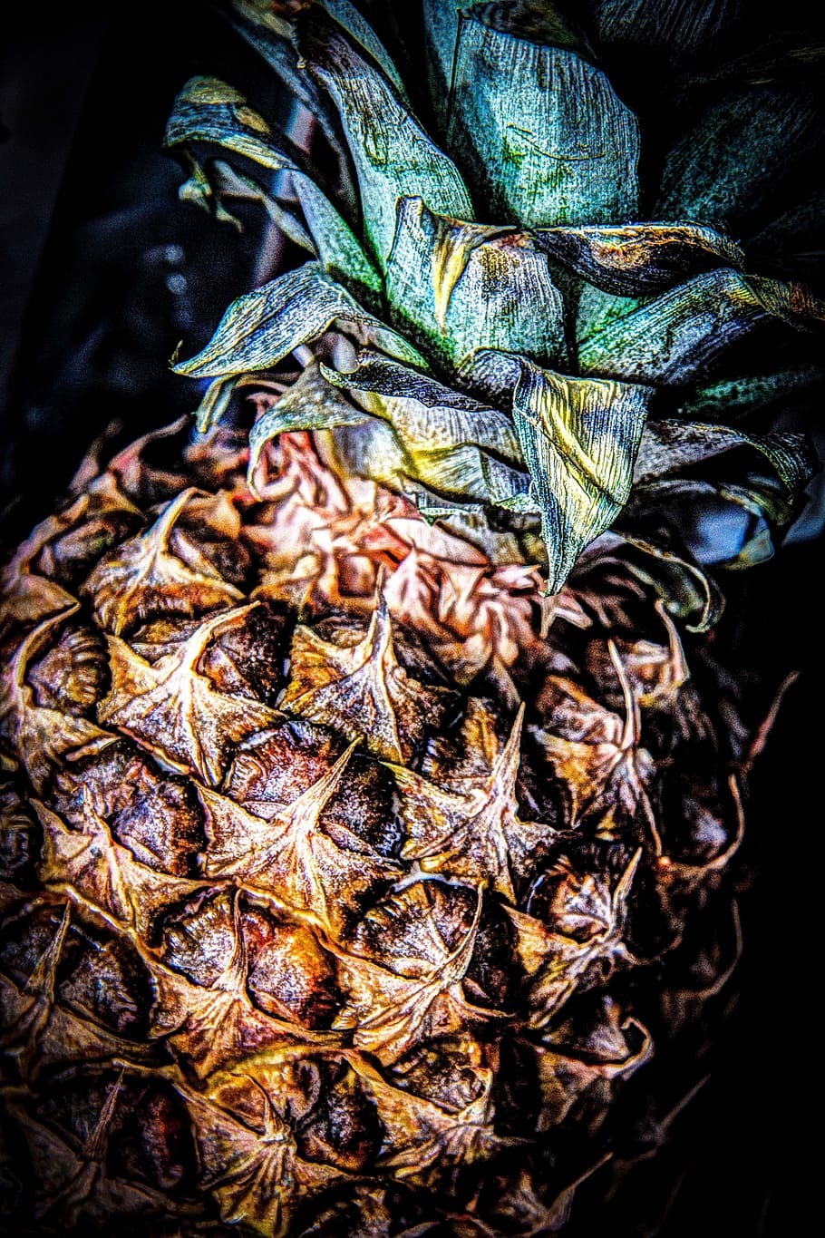 pineapple, fruit, tropical, fresh, sweet, ripe, juicy, food HD wallpaper