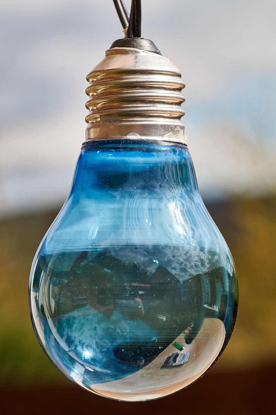 light bulb, blue, lamp, hell, light body, energy revolution HD wallpaper