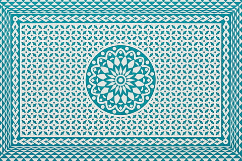 green and white mandala clip art, playing card, back, pattern HD wallpaper