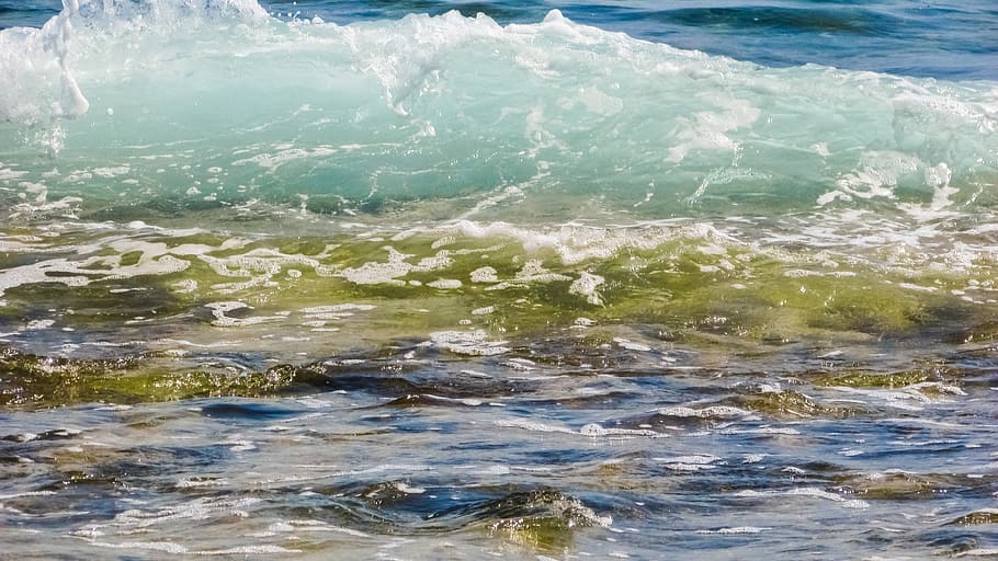 wave, bubbles, foam, spray, energy, water, splash, liquid, sea HD wallpaper