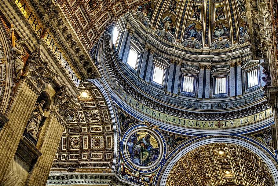 arches, architecture, building, cathedral, ceiling, church HD wallpaper