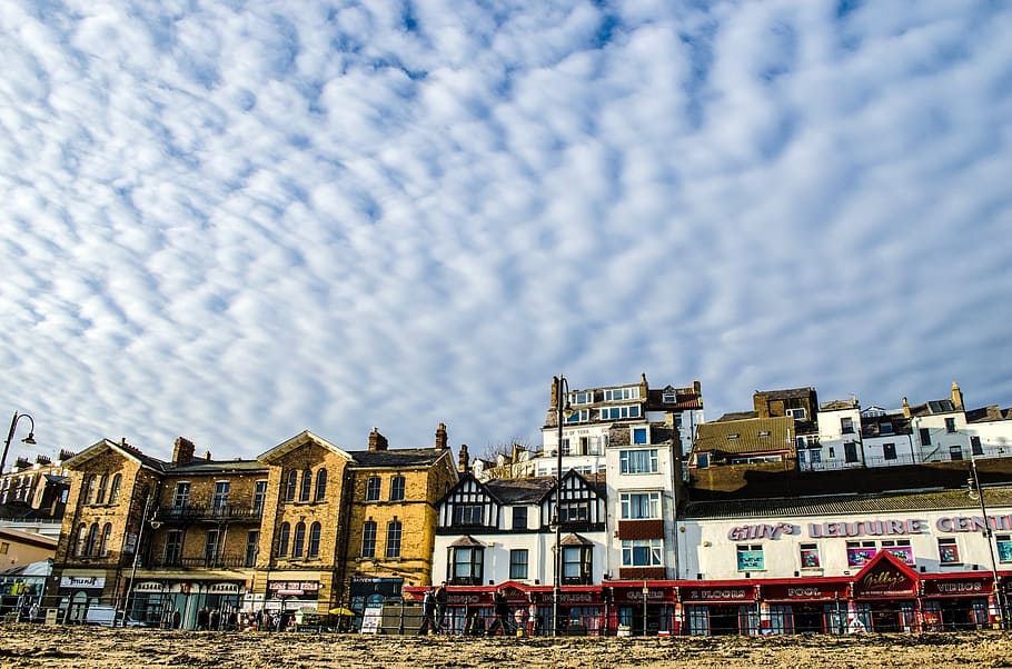 street, building, buildings, home, town, city, scarborough, HD wallpaper