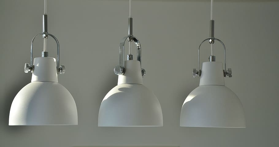lamp, light, bright, electric, electricity, white, hanging HD wallpaper