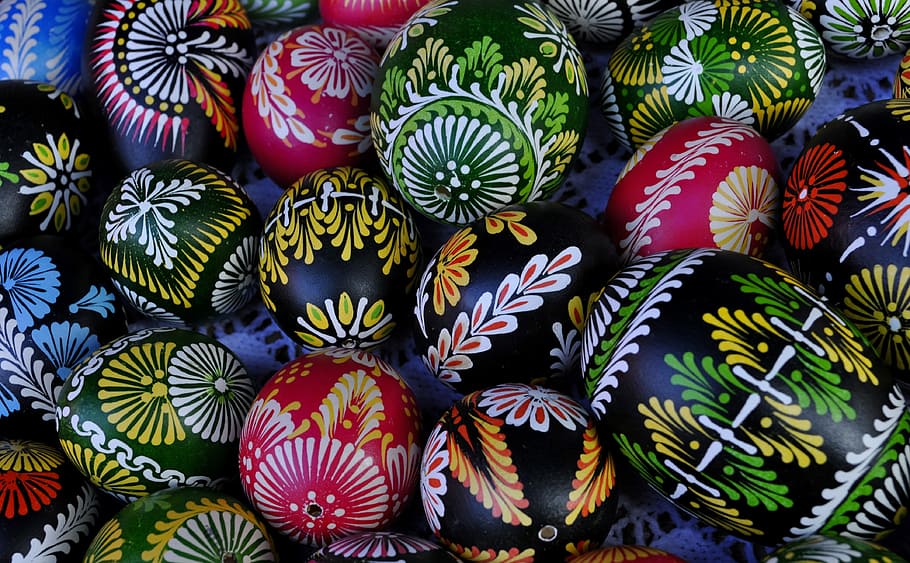 assorted-colored egg lot, eggs, easter holidays, easter eggs HD wallpaper