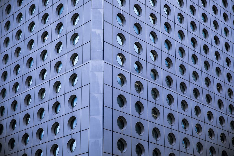 building, window, porthole, round, architecture, corner, city HD wallpaper