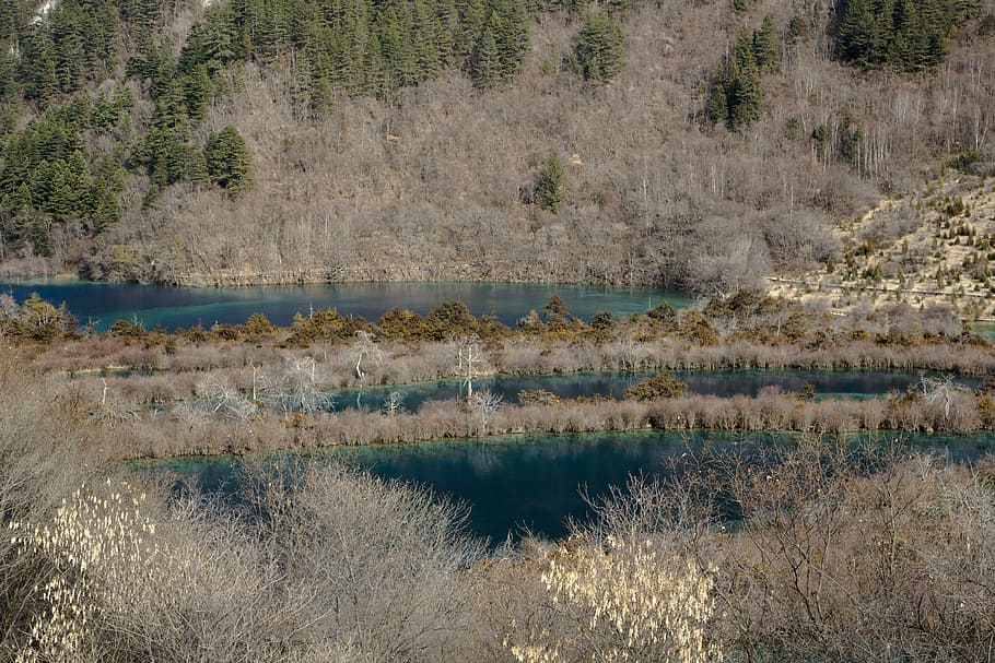 landscape, scenery, jiuzhaigou, in aba prefecture, sichuan HD wallpaper