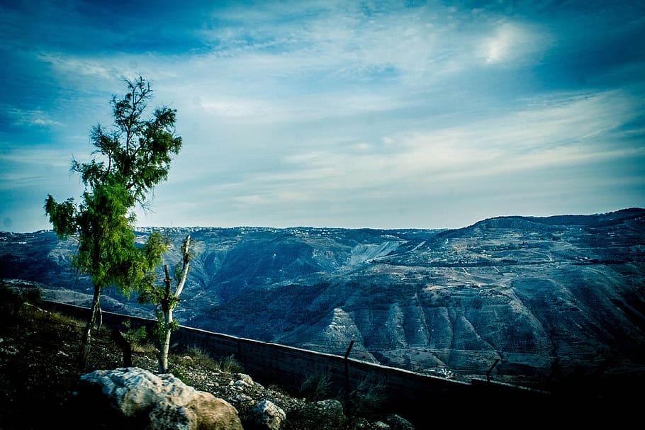 mountains, jordan, amman, landscape, beauty in nature, scenics - nature, HD wallpaper