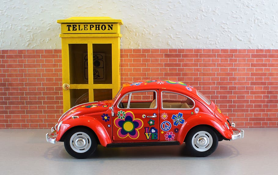 Model Car, Auto, Vehicles, Vw, Beetle, automotive, oldtimer HD wallpaper