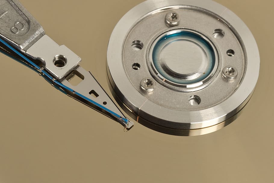 hard drive, hdd, macro, inner workings, hardware, computer HD wallpaper
