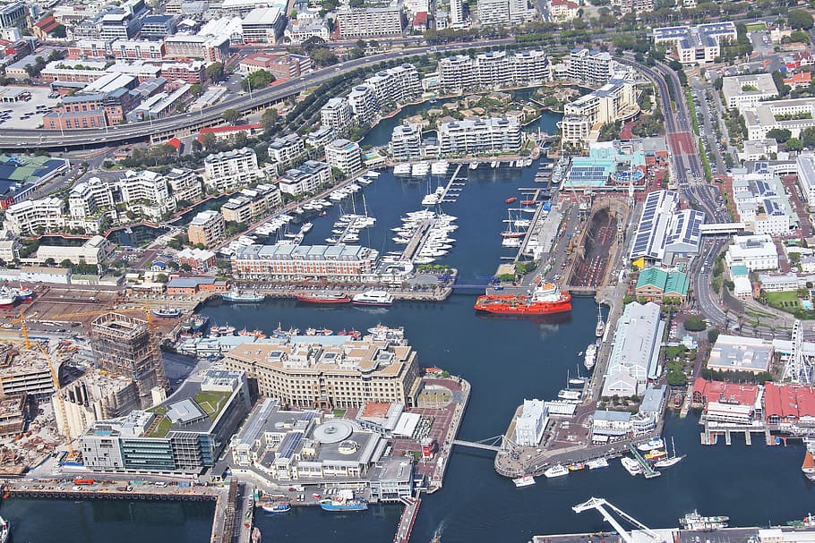 helicopter, ride, flight, exciting, adventure, city view, table mountain HD wallpaper