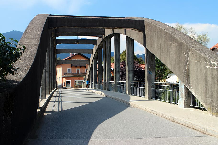 architecture, building, bridge, concrete, concrete bridge, old HD wallpaper